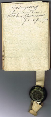 Opdrachtbrief tbv Joris Geesteranus (1755)